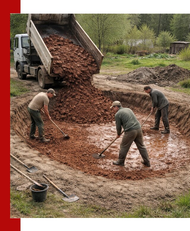 Купить качественную глину для пруда в Санкт-Петербурге