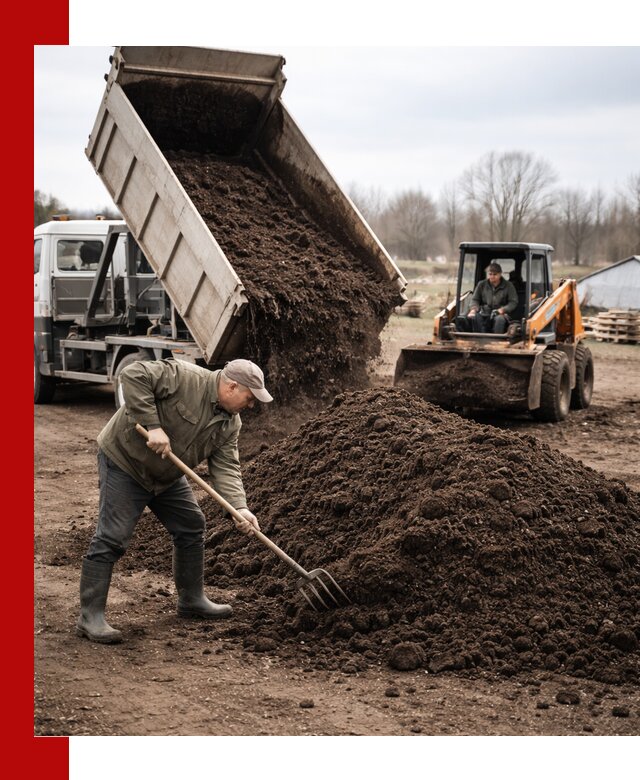 Доставка и продажа перегноя в Санкт-Петербурге быстро и дешево