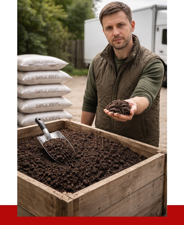 Купить биогумус в Санкт-Петербурге с доставкой от 9034 р. за куб | ПРОНЕРУДСнк