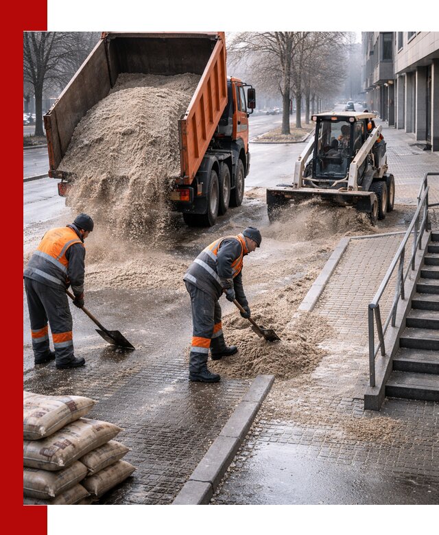 Поставка противогололедных материалов в Санкт-Петербурге
