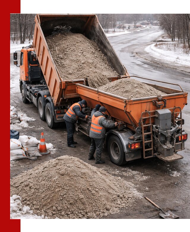 Поставка и вывоз пескосоля в Санкт-Петербурге оптом и в розницу