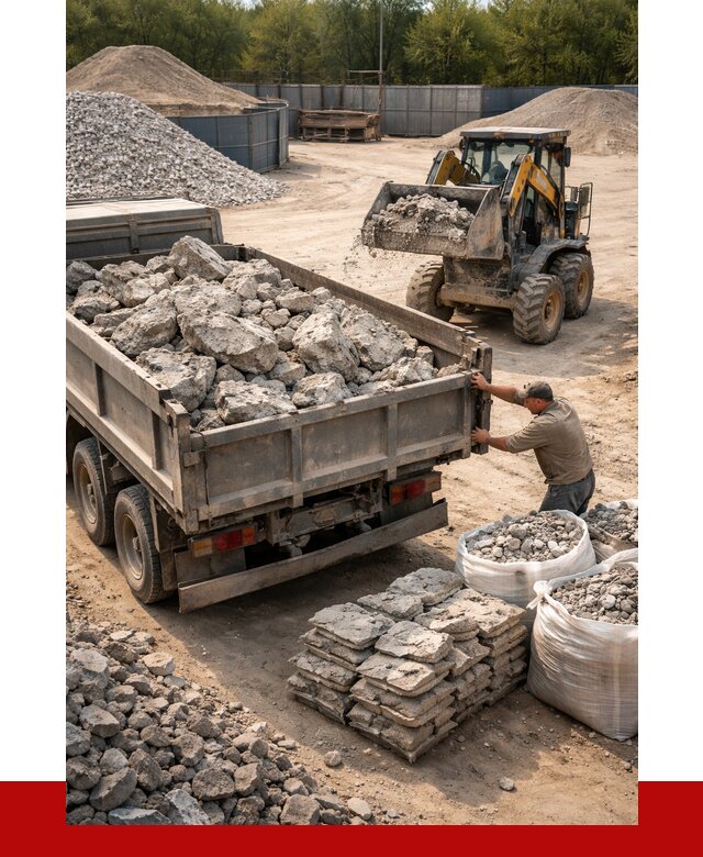 Купить бой бетона с доставкой в Санкт-Петербурге от 5101 р. | ПРОНЕРУДСнк