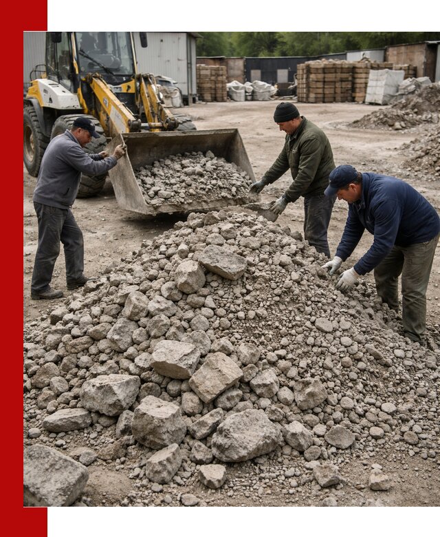 Демонтаж и вывоз бой бетона в Санкт-Петербурге