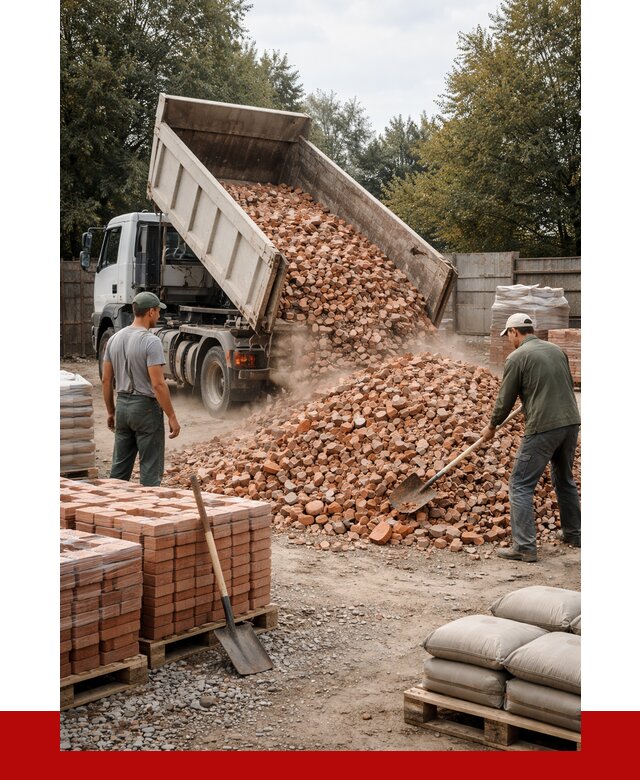 Бой кирпича в Санкт-Петербурге с доставкой от 4464 руб/куб | ПРОНЕРУДСнк
