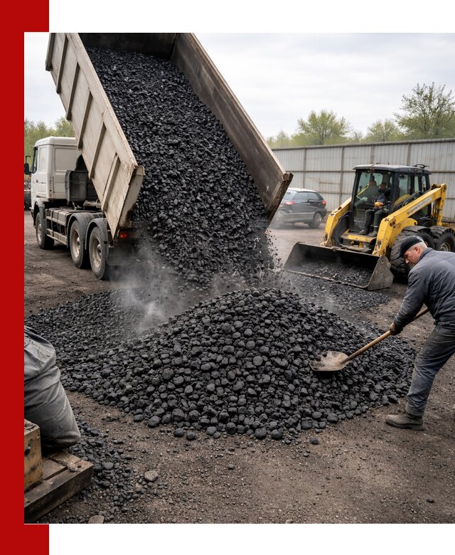 Доставка угля орех в Санкт-Петербурге оптом и в розницу