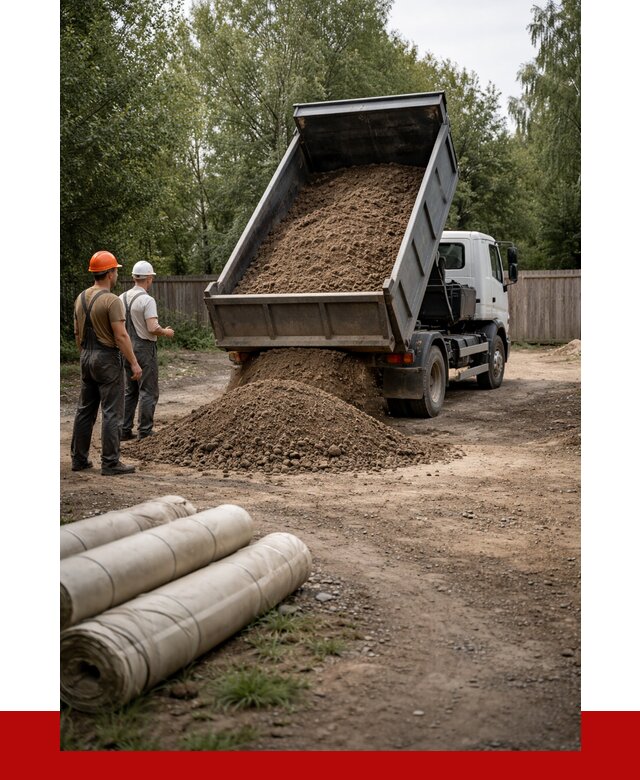 Доставка сыпучих материалов самосвалом в [cvi] от 4464 р. | ПРОНЕРУДСнк