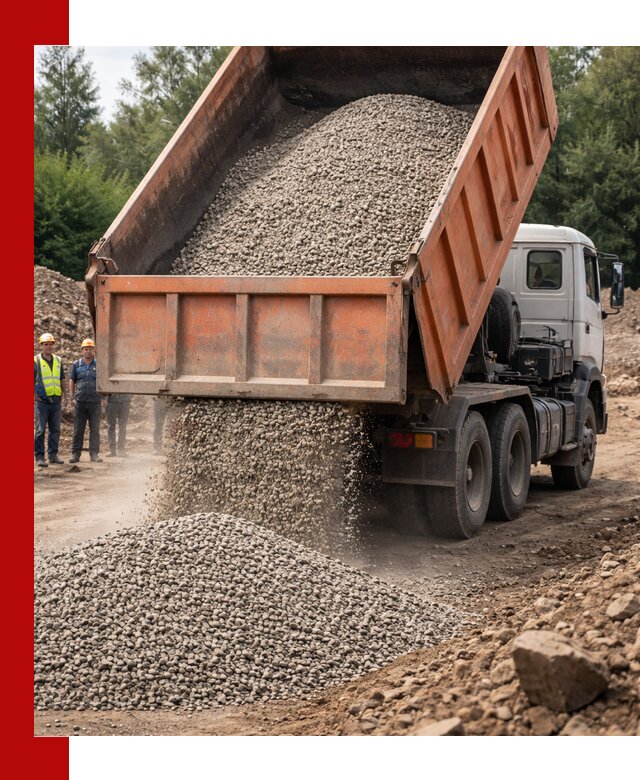 Доставка сыпучих материалов самосвалом в Санкт-Петербурге быстро и надежно