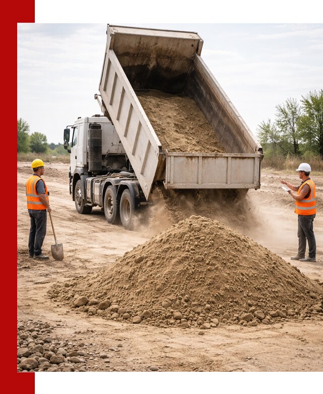 Доставка самосвалом 15 кубов в Санкт-Петербурге за город и по городу