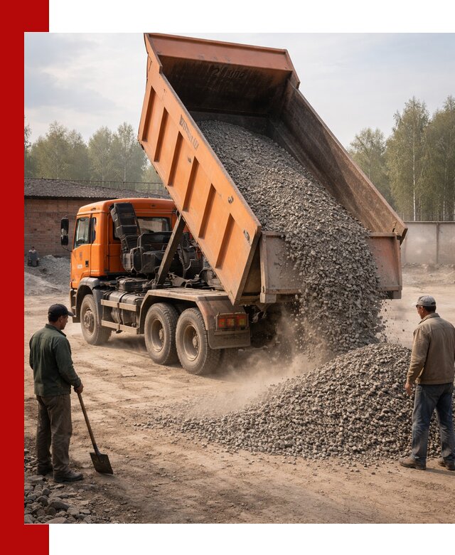 Доставка самосвалом 20 м3 в Санкт-Петербурге быстро и надежно