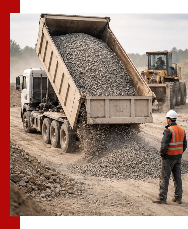 Доставка самосвалом 40 кубов цемента и сыпучих в Санкт-Петербурге