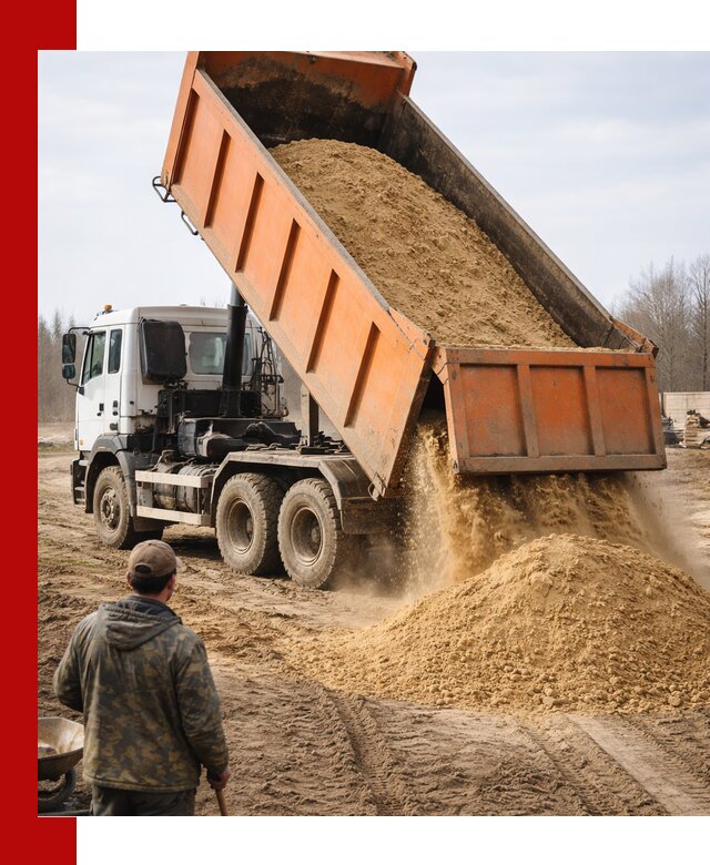 Аренда самосвала 20 тонн для перевозки грузов в Санкт-Петербурге