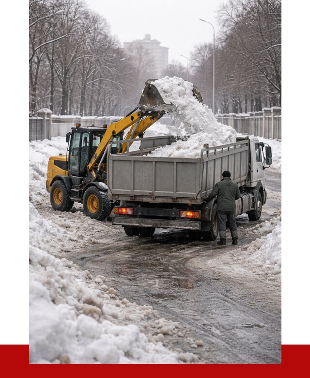 Вывоз снега с погрузкой в Санкт-Петербурге от 3720 р. ПРОНЕРУДСнк