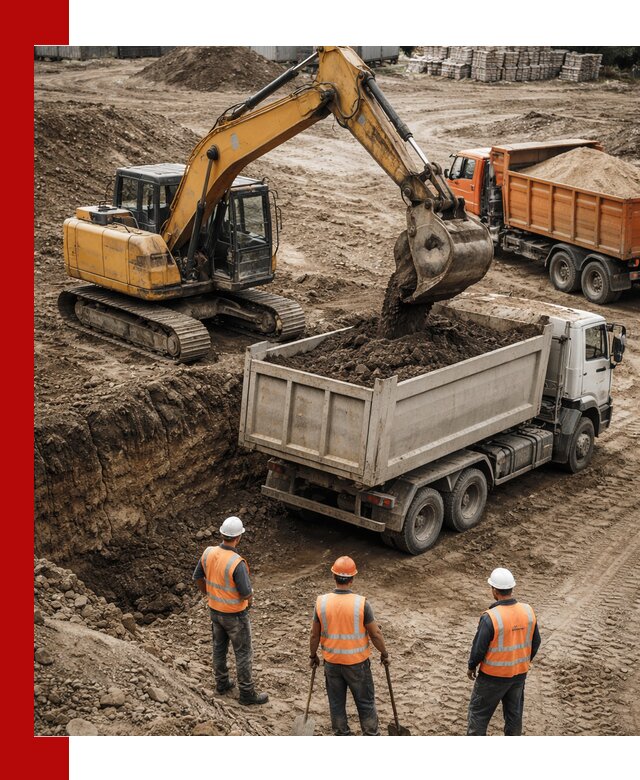 Разработка грунта для строительства и благоустройства в Санкт-Петербурге