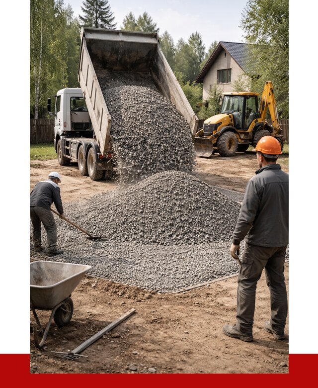 Отсыпка участка щебнем в Санкт-Петербурге от 6908 р. ПРОНЕРУДСнк