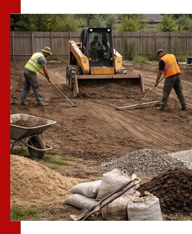 Выравнивание участка под строительство и благоустройство в Санкт-Петербурге