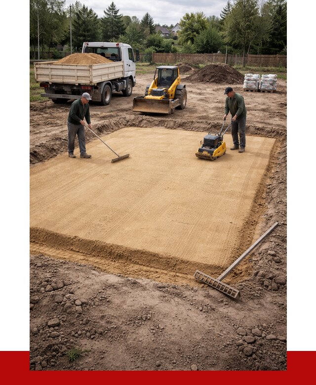 Устройство песчаной подушки в Санкт-Петербурге от 4783 р. ПРОНЕРУДСнк