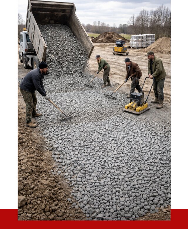 Устройство щебеночной подушки в Санкт-Петербурге от 4783 р. ПРОНЕРУДСнк