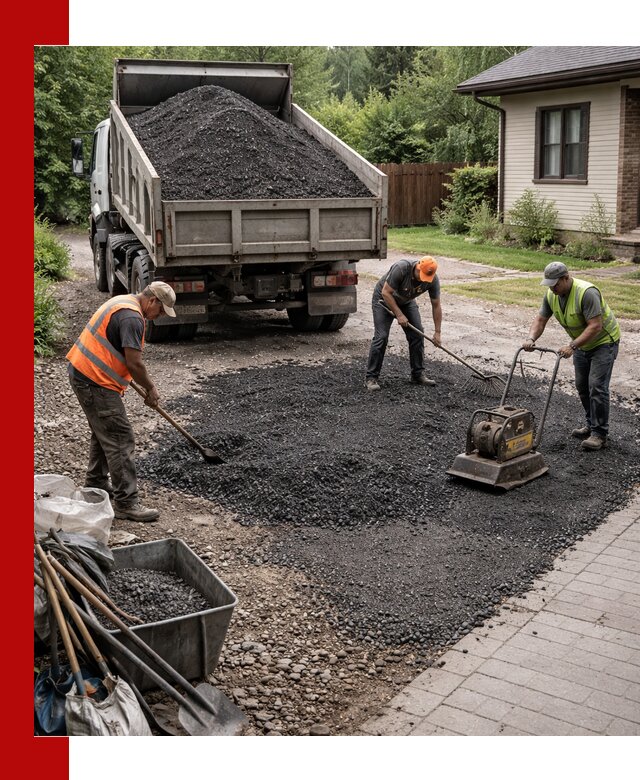 Асфальтовая крошка для двора с доставкой в Санкт-Петербурге